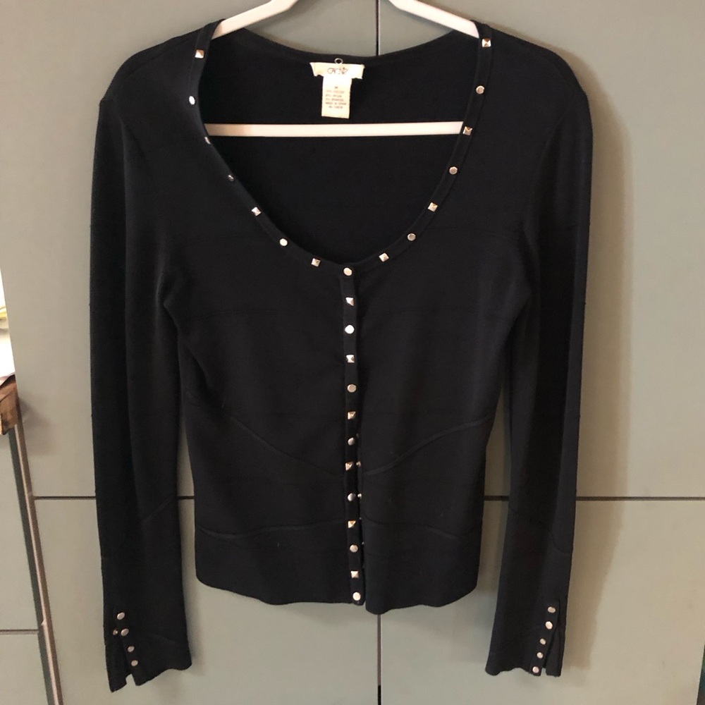 Cach Jersey Button Up Blouse - image 1